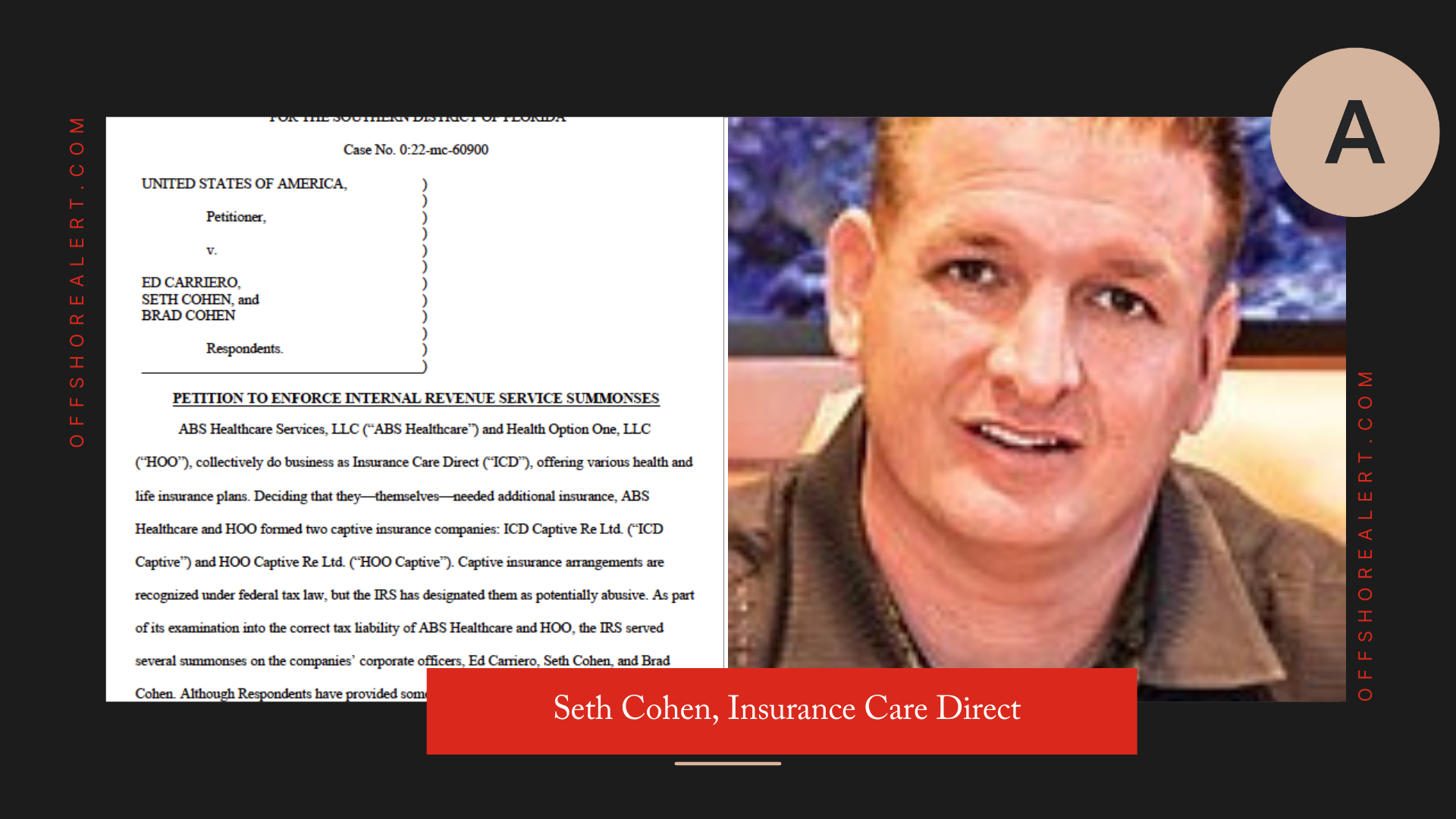Seth Cohen, Insurance Care Direct