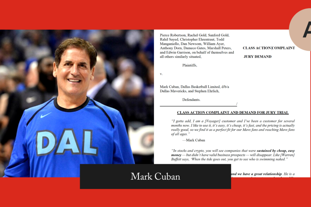 Mark Cuban Voyager Digital class action