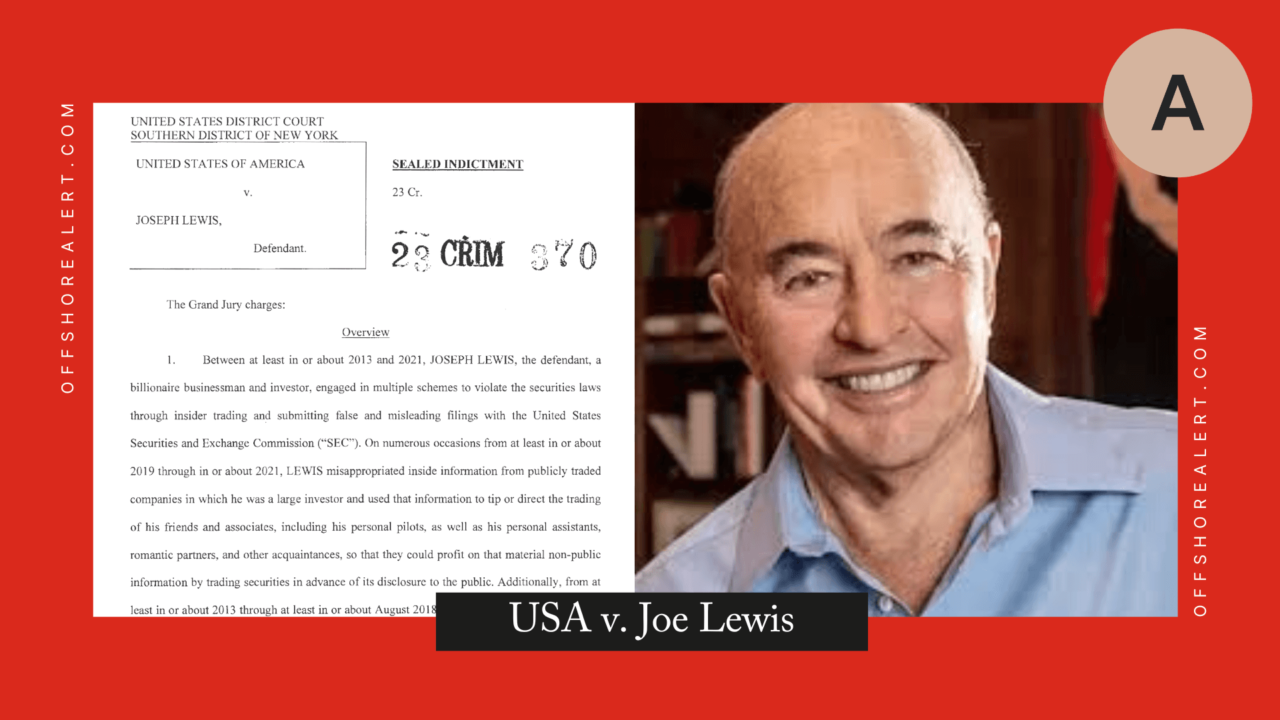 Bahamas-based British businessman Joe Lewis indicted for ‘securities ...