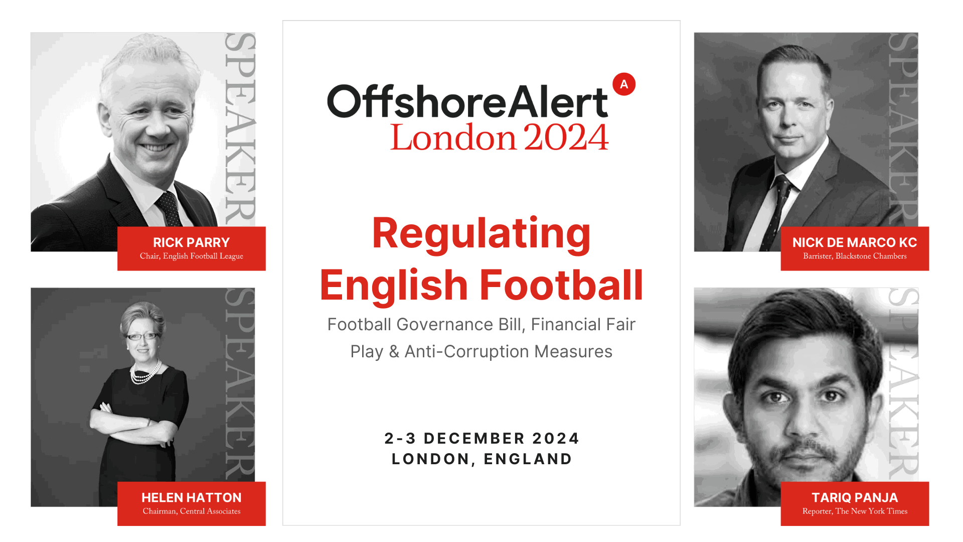 English Football heavyweights to speak at OffshoreAlert London Conference